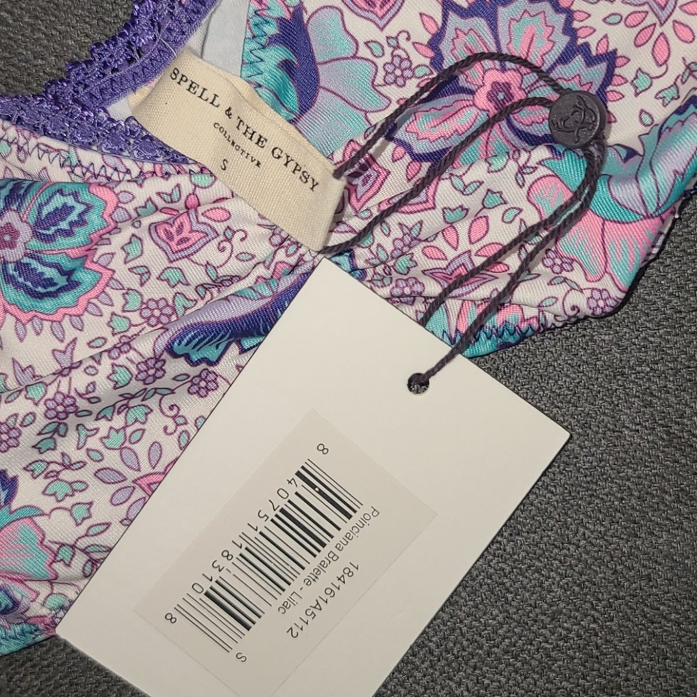 New spell designs poinciana lilac bralette bra S - Picture 10 of 16